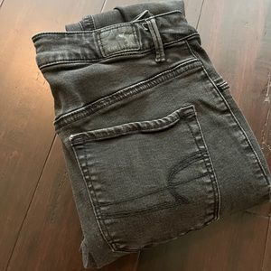 American Eagle Charcoal Skinny Jeans
